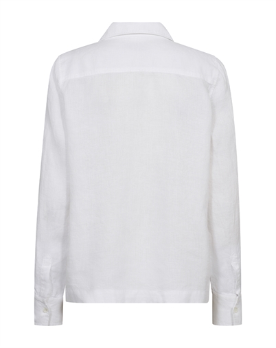 Mos Mosh - MMEnna Linen Pocket Blouse - White